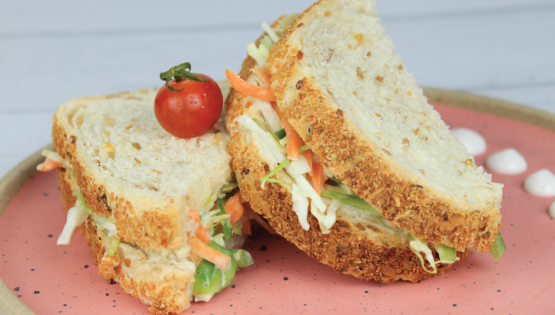 How to make Coleslaw Soya Sandwich